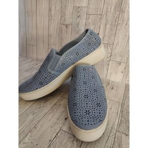 Michael Kors Kane Slip on Blue Leather Sneakers Size 11